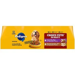 Pedigree Choice Cuts In Gravy Adult Canned Wet Dog Food Prime Rib Multipack - 12-13.2 Oz