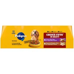 Pedigree Choice Cuts In Gravy Adult Canned Wet Dog Food Prime Rib Multipack - 12-13.2 Oz