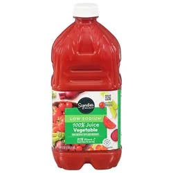 Signature Select Low Sodium 100% Vegetable Juice - 64 Fl. Oz.
