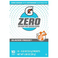 Gatorade Powder Glacier Freeze 16.9 Fl Oz 10 Count - .84 Oz