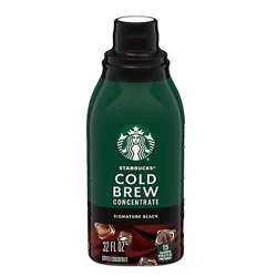 Starbucks Cold Brew Coffee Concentrate Signature Black - 32 Fz