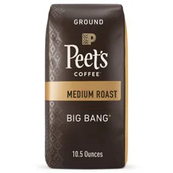 Peet's Coffee Big Bang Medium Roast Ground Coffee Bag - 10.5 Oz