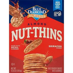 Blue Diamond Sriracha Almond Nut Thins Crackers - 4.25 Oz