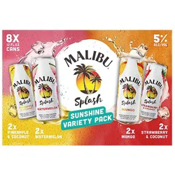 Malibu Splash Variety Pack In Cans - 8-12 Fl. Oz.
