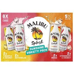 Malibu Splash Variety Pack In Cans - 8-12 Fl. Oz.