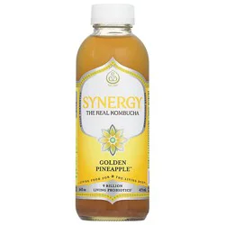 Synergy The Real Kombucha Golden Pineapple - 16 Fl. Oz.