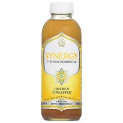 Gt's Synergy Golden Pineapple Kombucha - 16 Fl. Oz.