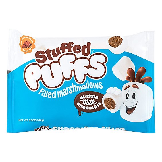 slide 1 of 1, Stuffed Puffs Vanilla Marshmallow Milk Chocolate Center - 8.6 Oz, 8.6 oz