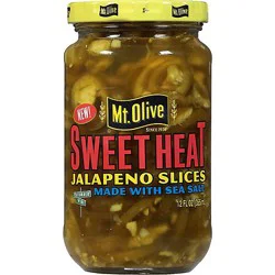 Mt Olive Sweet Heat Jalapeno Slices With Sea Salt - 12 Fl. Oz.