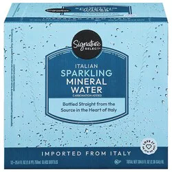 Signature Select Italian Mineral Water Sparkling - 25.4 Fl. Oz.
