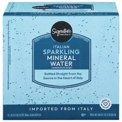 Signature Select Italian Mineral Water Sparkling - 25.4 Fl. Oz.