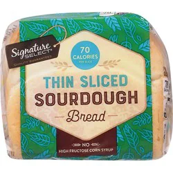Signature Select Bread Sourdough Thin Sliced - 18 Oz