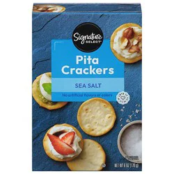 Signature Select Crackers Pita Sea Salt - 6 Oz