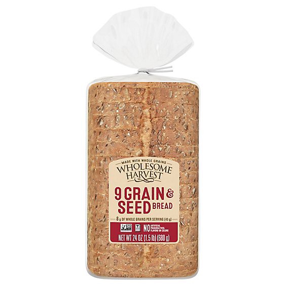 slide 1 of 1, Nine Grain And Seed Sandwich Loaf Sliced - 24 Oz, 24 oz