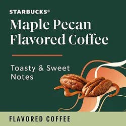 Starbucks 100% Arabica Naturally Flavored Maple Pecan K Cup Coffee Pods Box 10 Count - Each