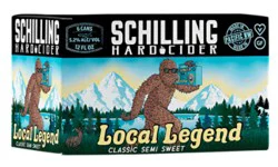 Schilling Cider Local Legend Classic Semi Sweet In Cans - 6-12 Fl. Oz.