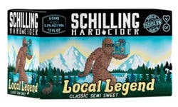 Schilling Cider Local Legend Classic Semi Sweet In Cans - 6-12 Fl. Oz.