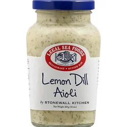 Legal Sea Foods Sauce Aiolo Lemon Dill - 10 Oz