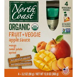 North Coast Pouch Apple Swt Potato Mango - 4 Count