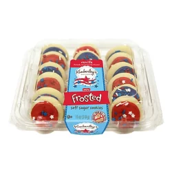 Kb Patriotic Mini Frosted Cookies-Red & Blue