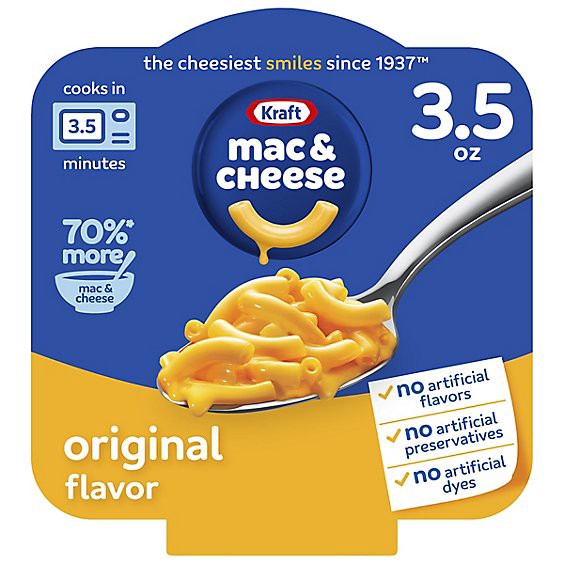 slide 1 of 8, Kraft Original Mac & Cheese Macaroni And Cheese Dinner Big Bowl Dinner - 3.5 Oz, 3.5 oz