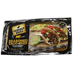 Cowboy Grill Seasoned Beef Steak Taco Meat - 1.50 Lb