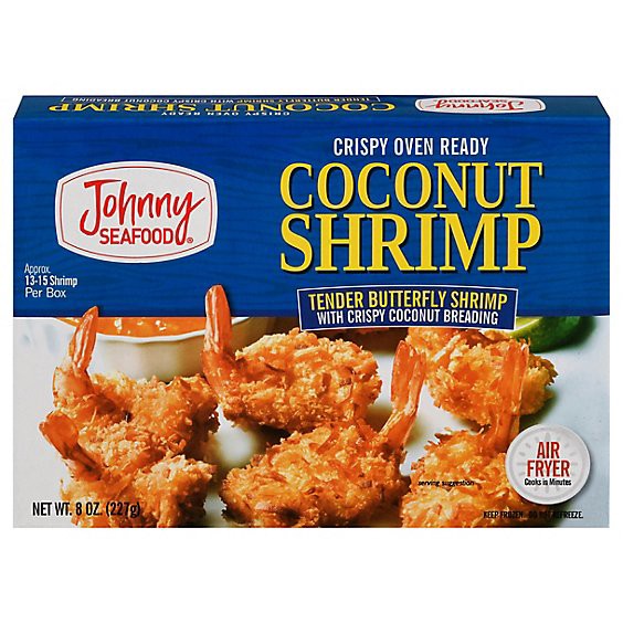 slide 1 of 1, Johnny Seafood Breaded Coconut Shrimp - 9 Oz, 8 oz