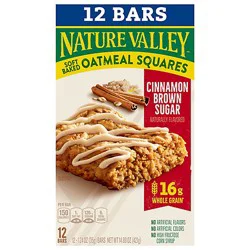 Nature Valley Cinnamon Brown Sugar Soft Baked Oatmeal Squares - 12-1.24 Oz