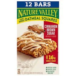 Nature Valley Cinnamon Brown Sugar Soft Baked Oatmeal Squares - 12-1.24 Oz
