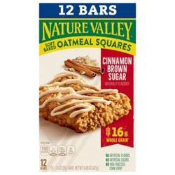 Nature Valley Cinnamon Brown Sugar Soft Baked Oatmeal Squares - 12-1.24 Oz