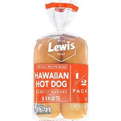Lewis Bake Shop Hawaiian Hot Dog Bun - 7.5 Oz