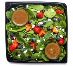 Salad Spinach Berry And Feta Made Fresh