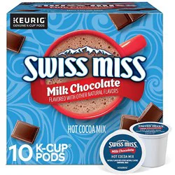 Swiss Miss Milk Chocolate Hot Cocoa Keurig Single Serve K Cup Pods - 10 Count