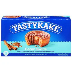 Tastykake Pecan Swirls Cinnamon And Pecan Filled Pastry Rolls Individually Wrapped - 16 Count