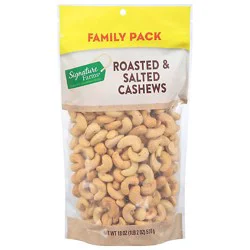 Roasted & Salted Whole Cashews With Sea Salt Prepackaged - 20 Oz.