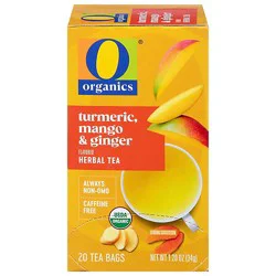O Organics Tea Turmeric Mango Ginger - 20 Count