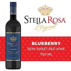 Stella Rosa Blueberry Semi Sweet Red Wine - 750 Ml