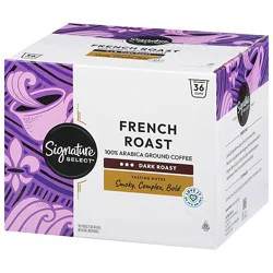Signature Select Coffee Pod French Roast - 36 Count