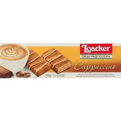 Loacker Gran Pasticceria Milk Chocolate Biscuits Cappuccino - 3.53 Oz