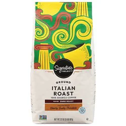 Signature Select Coffee Italian Roast Ground - 32 Oz