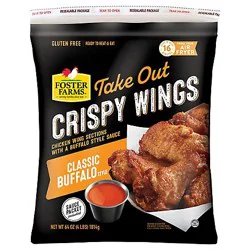 Foster Farms Take Out Crispy Wings Classic Buffalo - 64 Oz