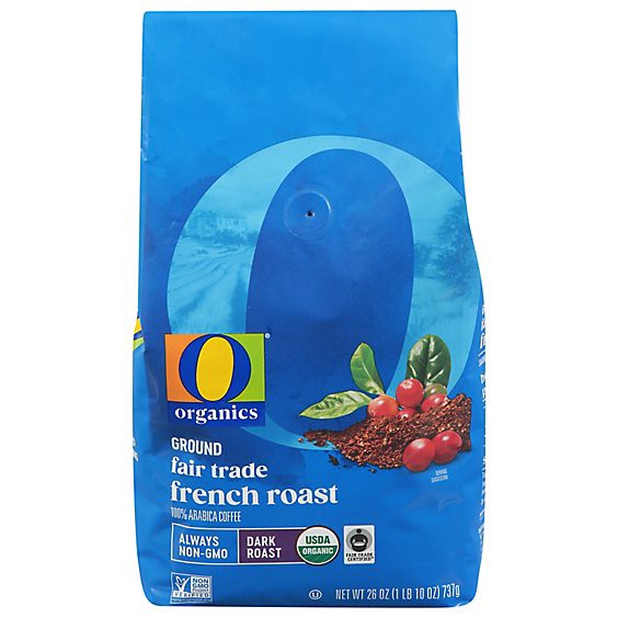 slide 1 of 1, O Organics Coffee French Roast Ground - 26 Oz, 26 oz