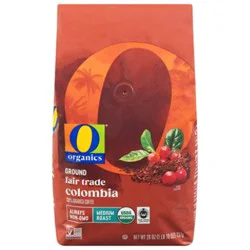 O Organics Coffee Colombia Ground - 26 Oz