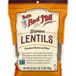 Bobs Red Mill Beans Lentils Brown - 27 Oz