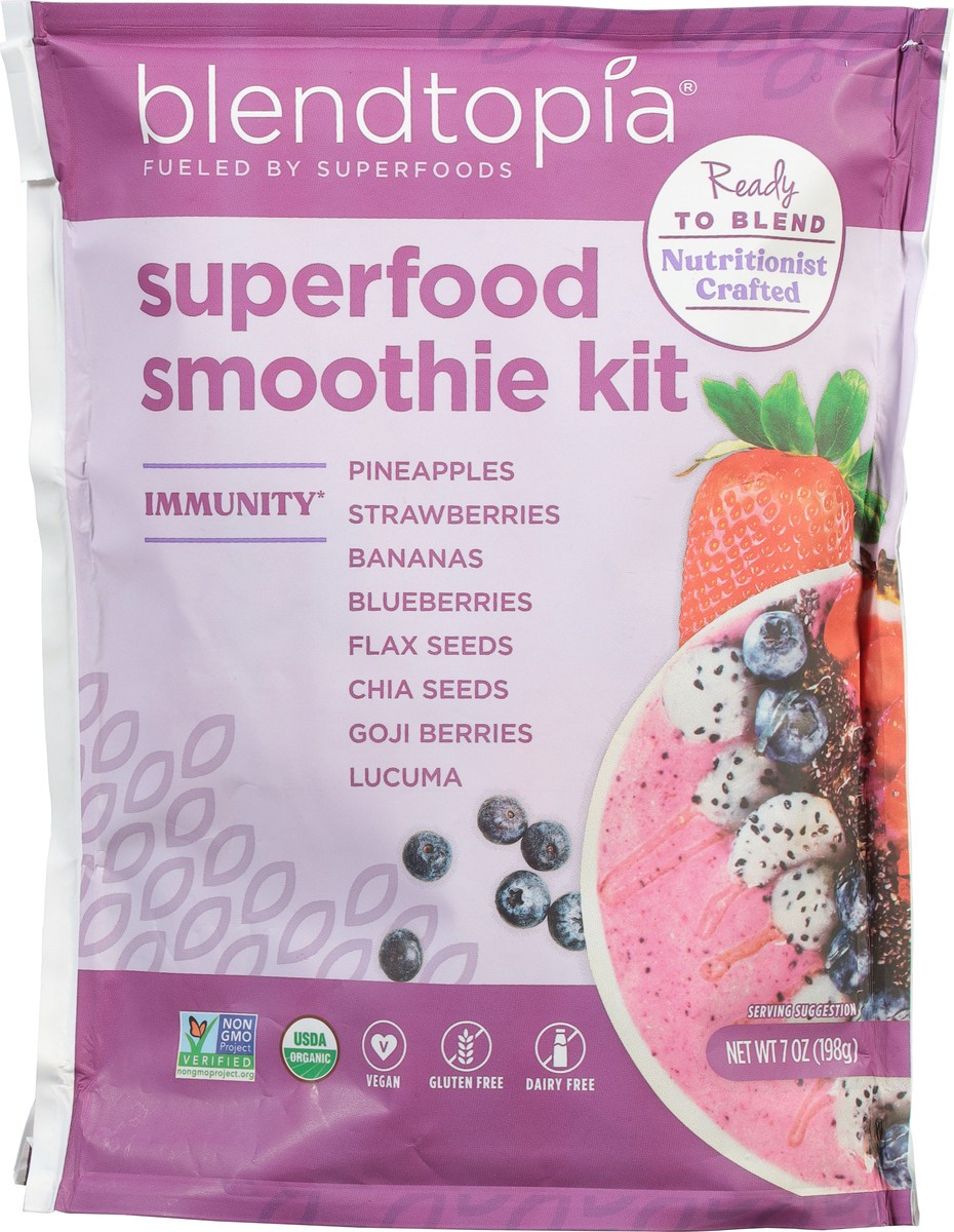 slide 7 of 13, Blendtopia Smoothie Kit Superfood Immunity - 7 Oz, 7 oz