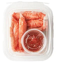 Alaskan Surimi Snow Crab Legs With Cocktail Sauce - 12 Oz