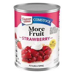 Duncan Hines Comstock Strawberry Pie Filling & Topping - 21 Oz