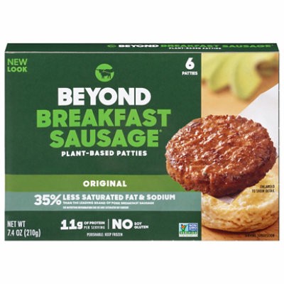 slide 1 of 1, Beyond Meat Beyond Breakfast Sausage Plant Based Original Breakfast Patties - 7.4 Oz, 7.4 oz