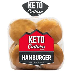 Keto Culture Hamburger Buns - 12 Oz