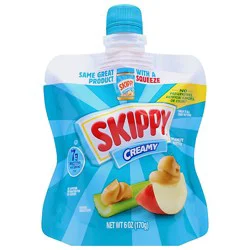 Skippy Creamy Peanut Butter Squeeze Pouch - 6 Oz